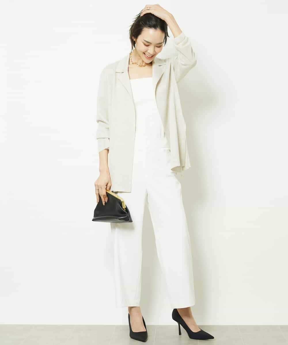 FMSGV28250 MICHEL KLEIN(ミッシェルクラン) ジャケットライクカーディガン ライムグリーン(25)