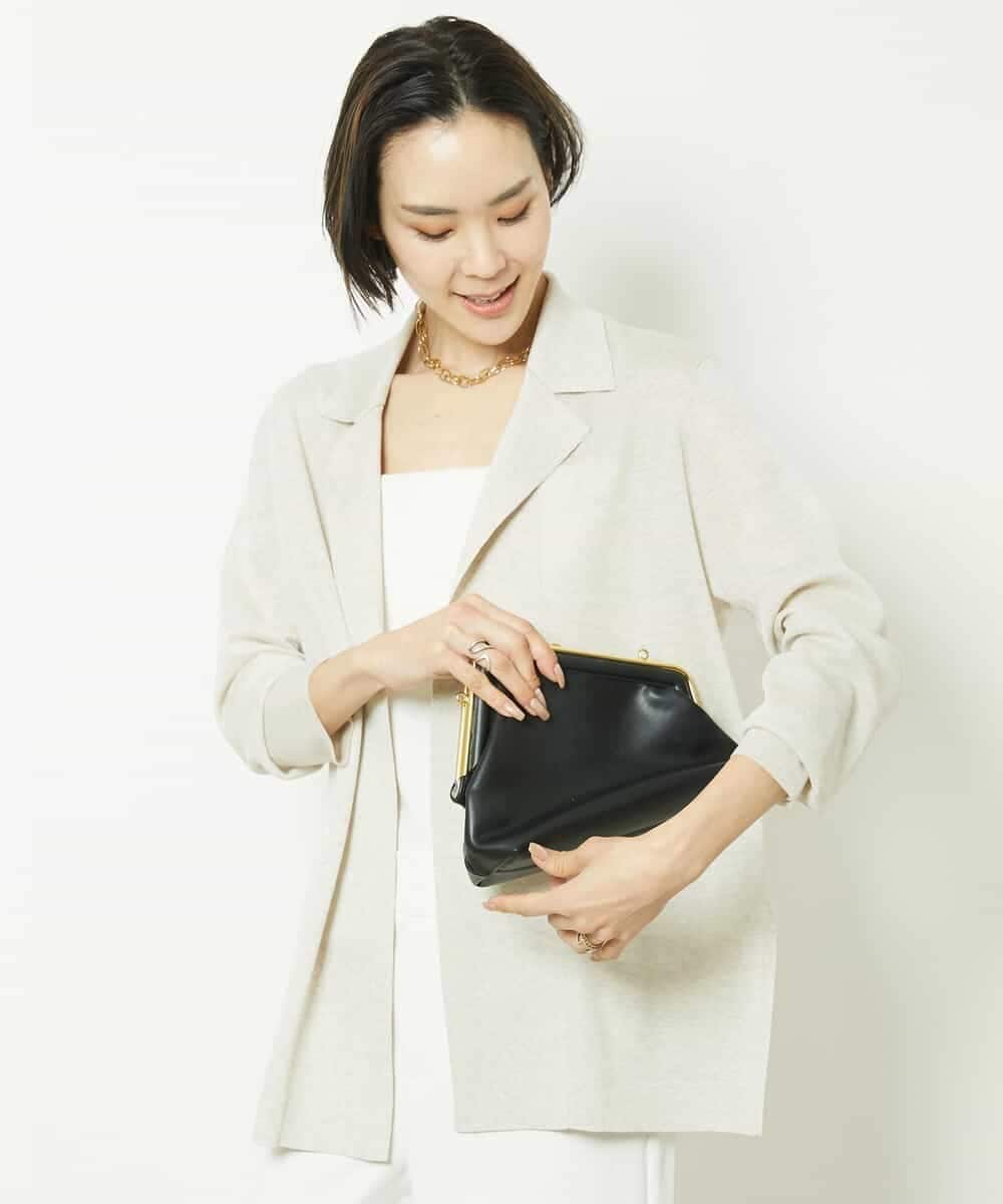FMSGV28250 MICHEL KLEIN(ミッシェルクラン) ジャケットライクカーディガン ライムグリーン(25)