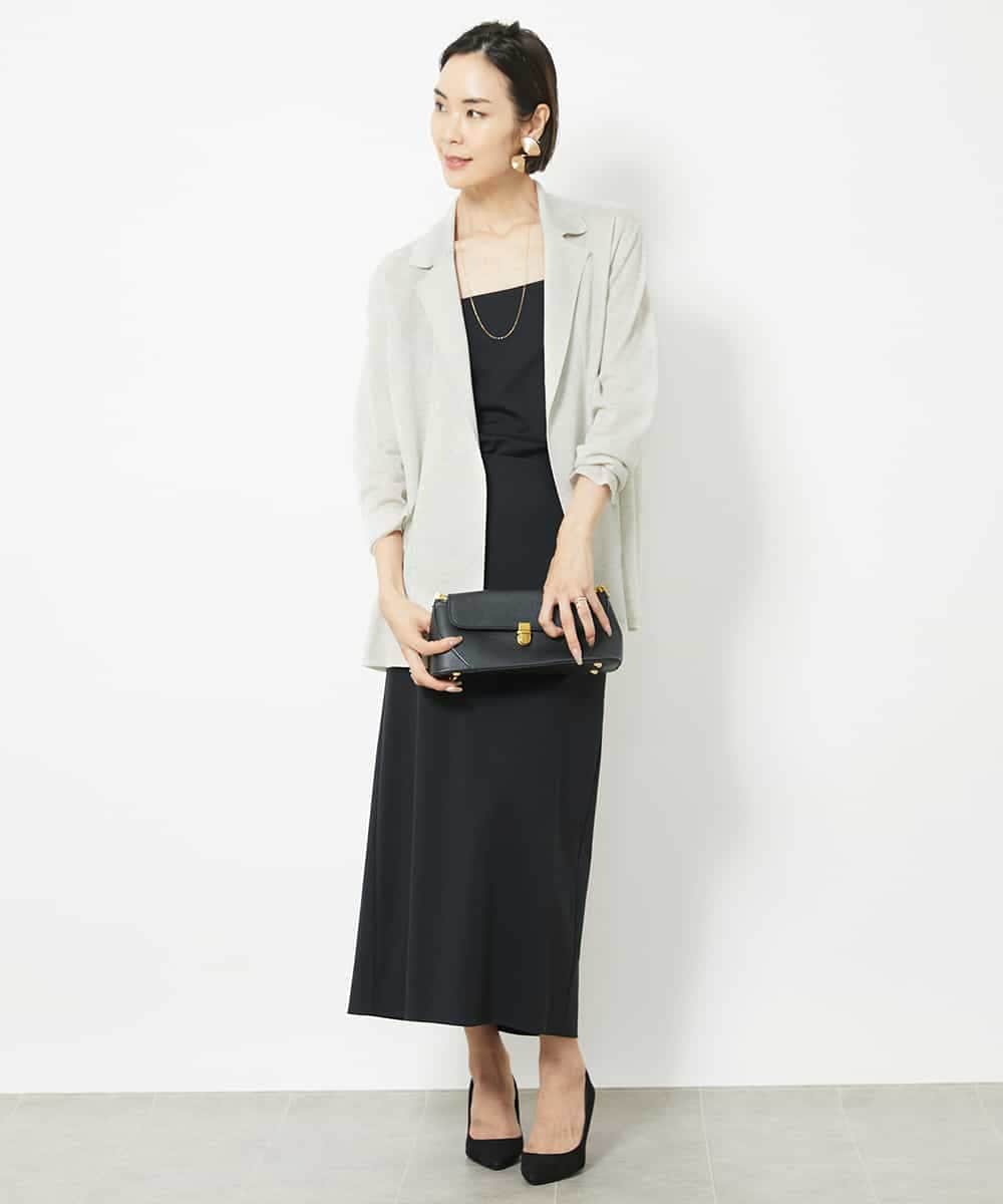FMSGV28250 MICHEL KLEIN(ミッシェルクラン) ジャケットライクカーディガン ライムグリーン(25)