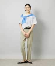 FMSHD01230 MICHEL KLEIN(ミッシェルクラン) ホールガーメント®シアークルーネックカーディガン ブラック
