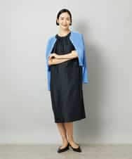 FMSHD01230 MICHEL KLEIN(ミッシェルクラン) ホールガーメント®シアークルーネックカーディガン ブラック