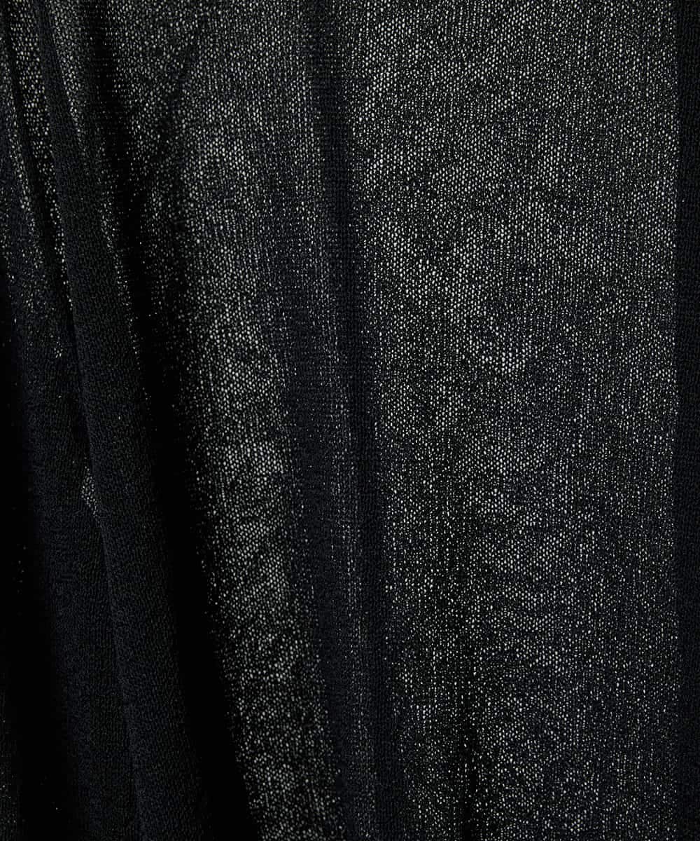 FMSHD01230 MICHEL KLEIN(ミッシェルクラン) ホールガーメント®シアークルーネックカーディガン ブラック