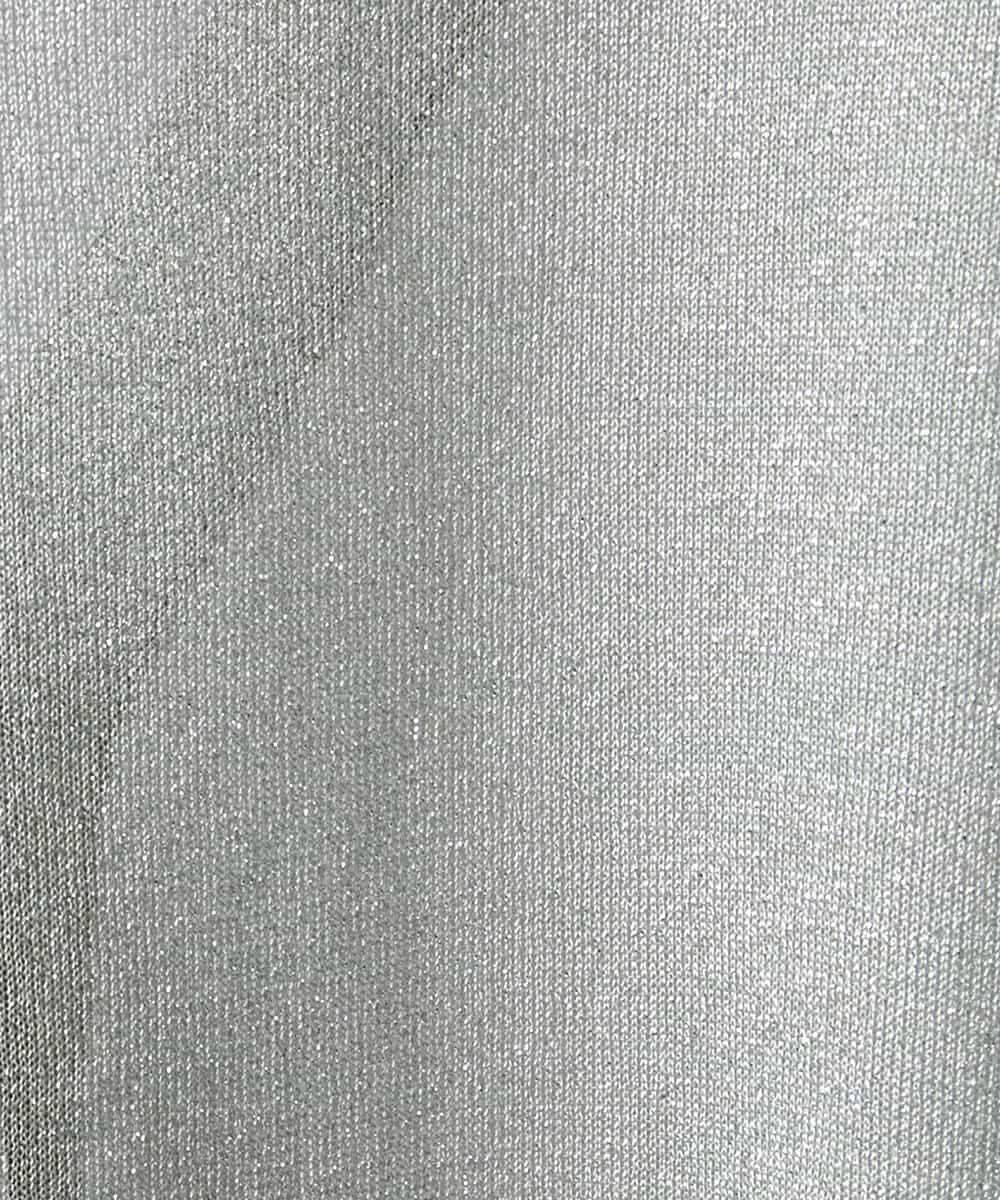 FMSHD15230 MICHEL KLEIN(ミッシェルクラン) [ドライタッチ]シアーラメVネックカーディガン ライトグレー