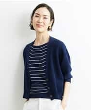 FMSHS25230 MICHEL KLEIN(ミッシェルクラン) ホールガーメント（R）Vネックカーディガン（アンサンブル対応／WEB限定カラーあり） ネイビー(58)WEB限定カラー