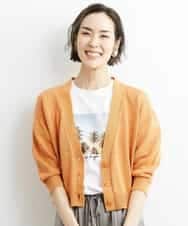 FMSHS25230 MICHEL KLEIN(ミッシェルクラン) ホールガーメント（R）Vネックカーディガン（アンサンブル対応／WEB限定カラーあり） ネイビー(58)WEB限定カラー