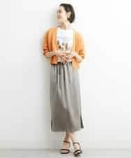 FMSHS25230 MICHEL KLEIN(ミッシェルクラン) ホールガーメント（R）Vネックカーディガン（アンサンブル対応／WEB限定カラーあり） ネイビー(58)WEB限定カラー