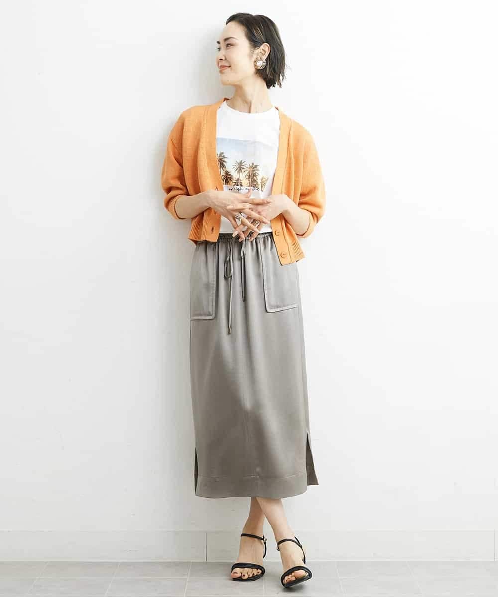 FMSHS25230 MICHEL KLEIN(ミッシェルクラン) ホールガーメント（R）Vネックカーディガン（アンサンブル対応／WEB限定カラーあり） ネイビー(58)WEB限定カラー