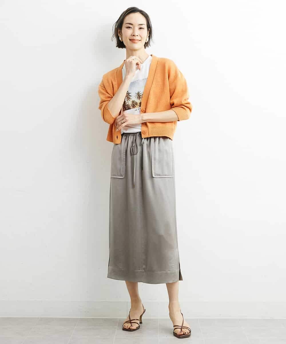FMSHS25230 MICHEL KLEIN(ミッシェルクラン) ホールガーメント（R）Vネックカーディガン（アンサンブル対応／WEB限定カラーあり） ネイビー(58)WEB限定カラー