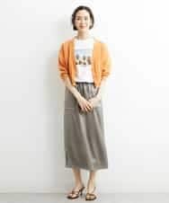 FMSHS25230 MICHEL KLEIN(ミッシェルクラン) ホールガーメント（R）Vネックカーディガン（アンサンブル対応／WEB限定カラーあり） ネイビー(58)WEB限定カラー