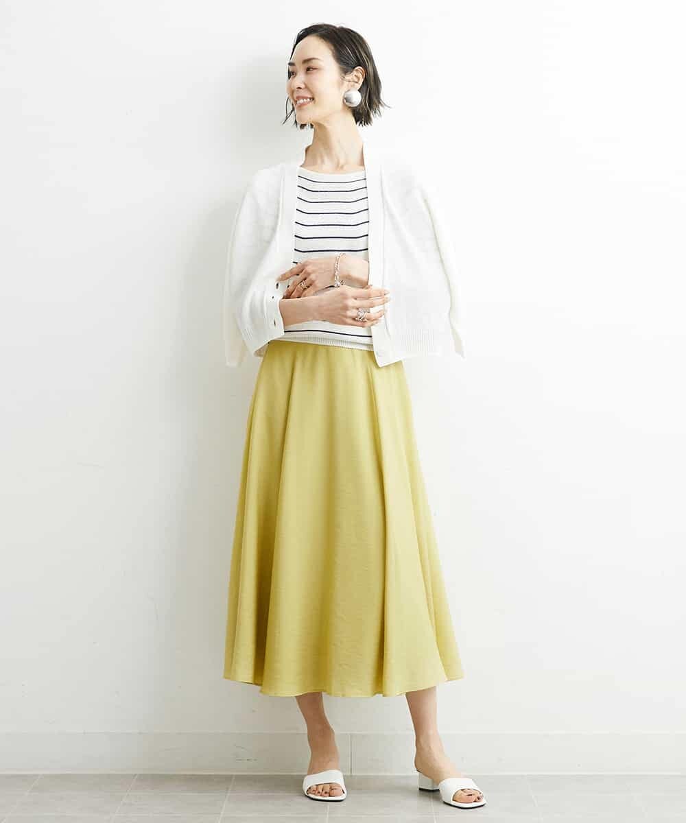 FMSHS25230 MICHEL KLEIN(ミッシェルクラン) ホールガーメント（R）Vネックカーディガン（アンサンブル対応／WEB限定カラーあり） ネイビー(58)WEB限定カラー