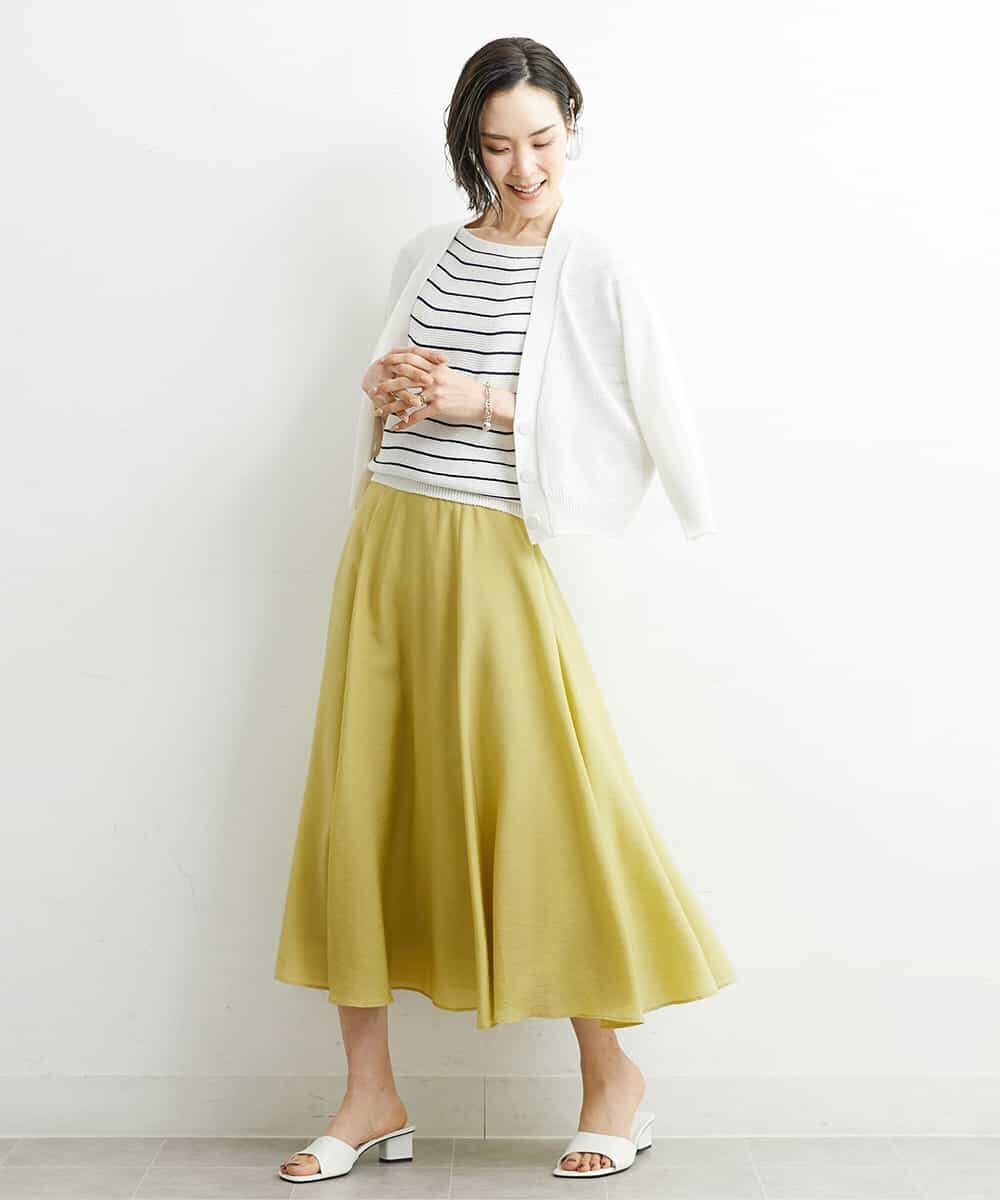 FMSHS25230 MICHEL KLEIN(ミッシェルクラン) ホールガーメント（R）Vネックカーディガン（アンサンブル対応／WEB限定カラーあり） ネイビー(58)WEB限定カラー