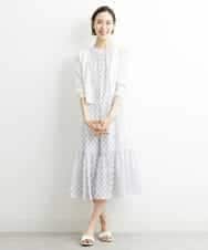 FMSHS25230 MICHEL KLEIN(ミッシェルクラン) ホールガーメント（R）Vネックカーディガン（アンサンブル対応／WEB限定カラーあり） ネイビー(58)WEB限定カラー