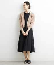 FMSHS25230 MICHEL KLEIN(ミッシェルクラン) ホールガーメント（R）Vネックカーディガン（アンサンブル対応／WEB限定カラーあり） ネイビー(58)WEB限定カラー