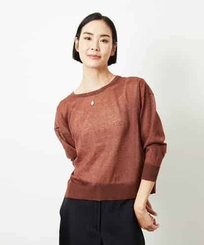 FMSJV31200 MICHEL KLEIN 2WAYシアーニットカーディガン