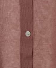 FMSJV31200 MICHEL KLEIN(ミッシェルクラン) 2WAYシアーニットカーディガン オレンジ