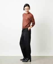 FMSJV31200 MICHEL KLEIN(ミッシェルクラン) 2WAYシアーニットカーディガン ネイビー