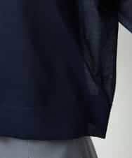 FMSJV31200 MICHEL KLEIN(ミッシェルクラン) 2WAYシアーニットカーディガン ネイビー