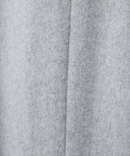 FMUAA50560 MICHEL KLEIN(ミッシェルクラン) [定番人気]Super100ウールビーバースタンドカラーコート グレー
