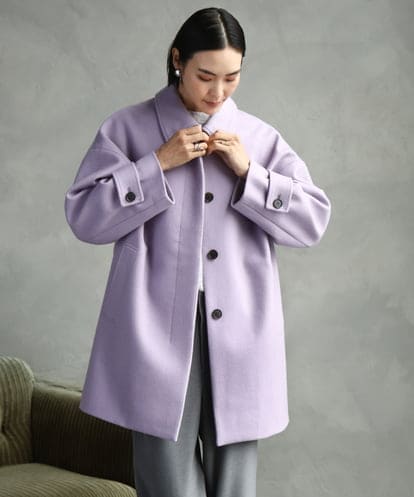 FMUAD01550 MICHEL KLEIN Super100ウールステンカラーコート