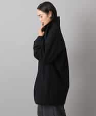 FMUAD01550 MICHEL KLEIN(ミッシェルクラン) スーパー100’sウールステンカラーコート ブラック