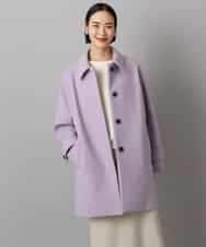 FMUAD01550 MICHEL KLEIN(ミッシェルクラン) スーパー100’sウールステンカラーコート ブラック