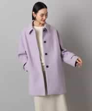 FMUAD01550 MICHEL KLEIN(ミッシェルクラン) スーパー100’sウールステンカラーコート ブラック