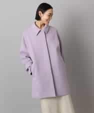 FMUAD01550 MICHEL KLEIN(ミッシェルクラン) スーパー100’sウールステンカラーコート ブラック