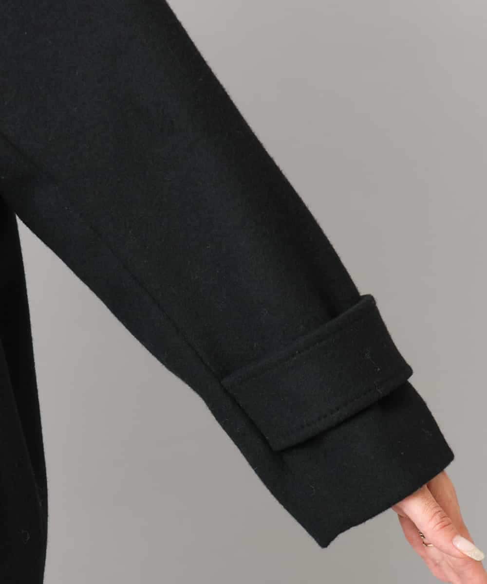 FMUAD01550 MICHEL KLEIN(ミッシェルクラン) スーパー100’sウールステンカラーコート ブラック