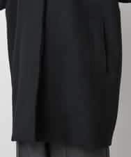 FMUAD01550 MICHEL KLEIN(ミッシェルクラン) スーパー100’sウールステンカラーコート ブラック