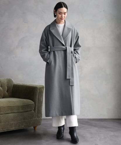 FMUAD02540 MICHEL KLEIN Super100ウールロングチェスターコート