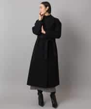 FMUAD02540 MICHEL KLEIN(ミッシェルクラン) ロングチェスターコート ブラック