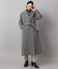 FMUAD02540 MICHEL KLEIN(ミッシェルクラン) ロングチェスターコート ブラック