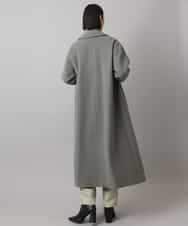 FMUAD02540 MICHEL KLEIN(ミッシェルクラン) ロングチェスターコート ブラック