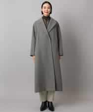 FMUAD02540 MICHEL KLEIN(ミッシェルクラン) ロングチェスターコート ブラック