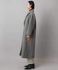 FMUAD02540 MICHEL KLEIN(ミッシェルクラン) ロングチェスターコート ブラック