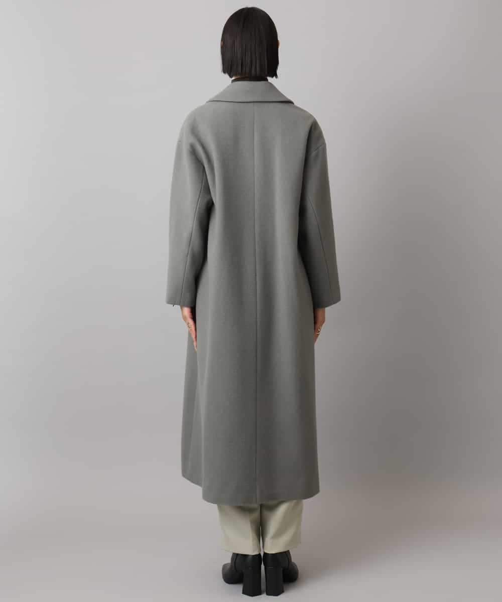 FMUAD02540 MICHEL KLEIN(ミッシェルクラン) ロングチェスターコート ブラック