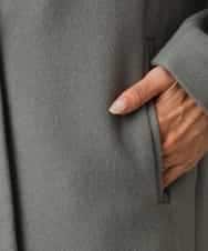 FMUAD02540 MICHEL KLEIN(ミッシェルクラン) ロングチェスターコート ブラック