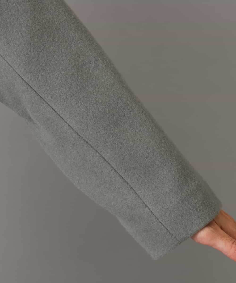 FMUAD02540 MICHEL KLEIN(ミッシェルクラン) ロングチェスターコート ブラック