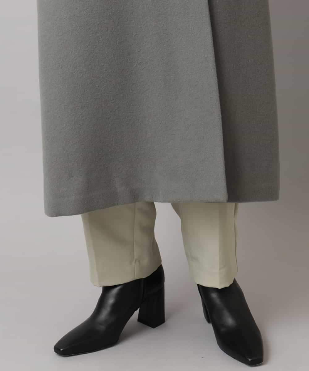 FMUAD02540 MICHEL KLEIN(ミッシェルクラン) ロングチェスターコート ブラック