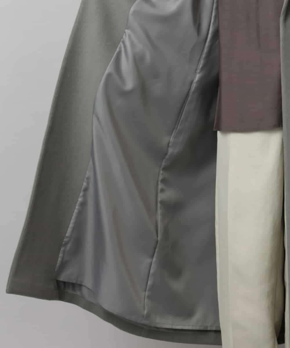 FMUAD02540 MICHEL KLEIN(ミッシェルクラン) ロングチェスターコート ブラック