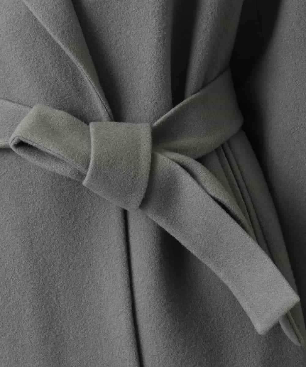 FMUAD02540 MICHEL KLEIN(ミッシェルクラン) ロングチェスターコート ブラック