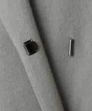 FMUAD02540 MICHEL KLEIN(ミッシェルクラン) ロングチェスターコート ブラック