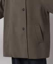 FMUAG54630 MICHEL KLEIN(ミッシェルクラン) スタンドカラーミドルコート カーキ