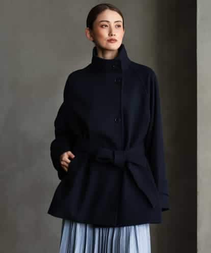 FMUAG54630 MICHEL KLEIN スタンドカラーミドルコート