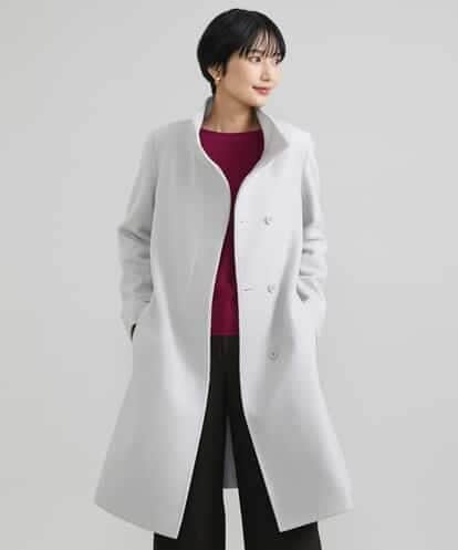 FMUAV50470 MICHEL KLEIN [定番人気]ウールビーバースタンドカラーコート