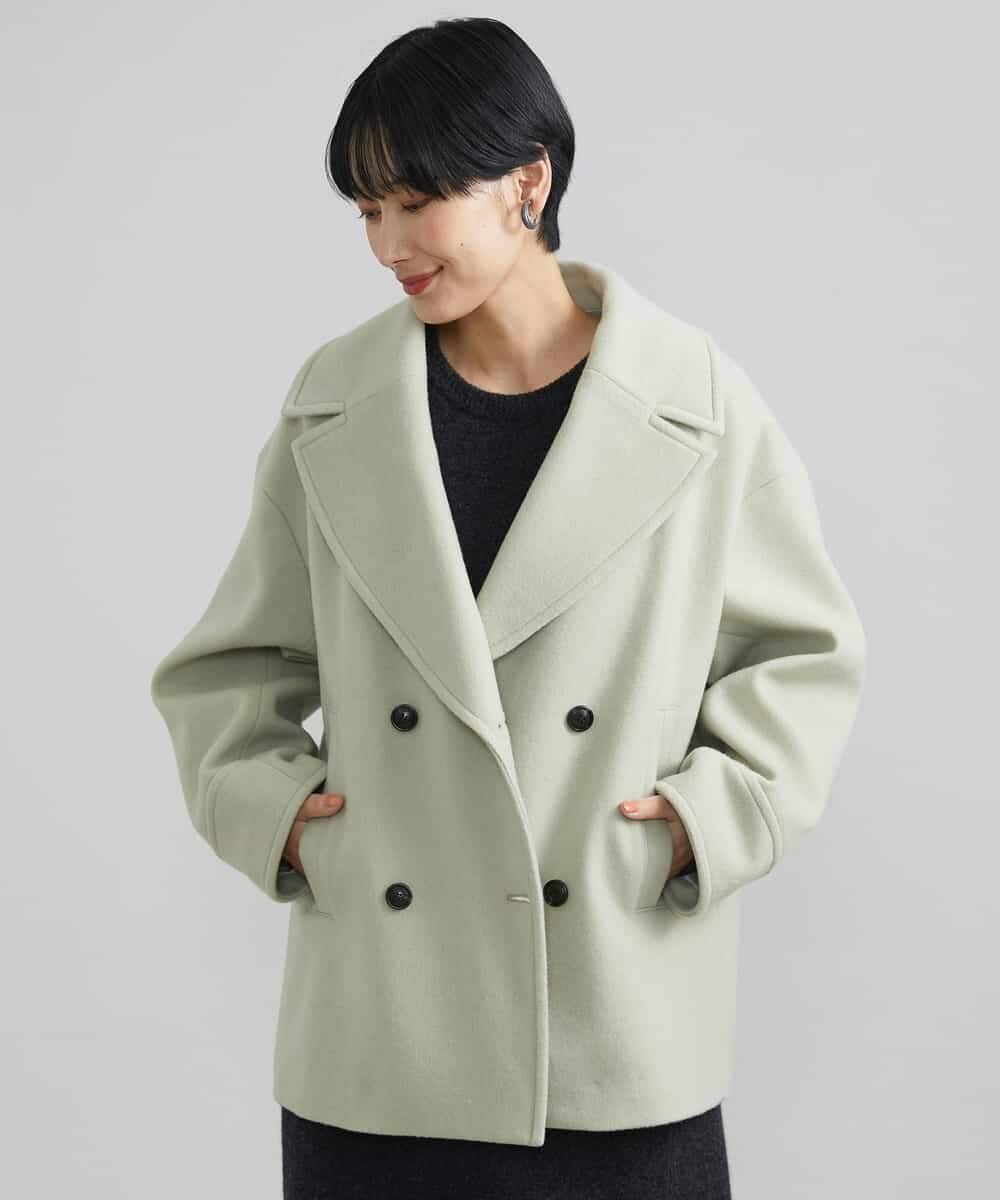 コート ピーコート 2WAY OVERSIZED DOUBLE-BREASTED COAT オーバー