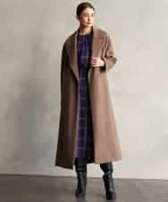 FMUBG55580 MICHEL KLEIN(ミッシェルクラン) ロングチェスターコート ブラウン
