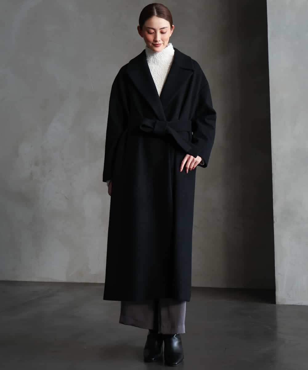 FMUBG55580 MICHEL KLEIN(ミッシェルクラン) ロングチェスターコート ブラウン