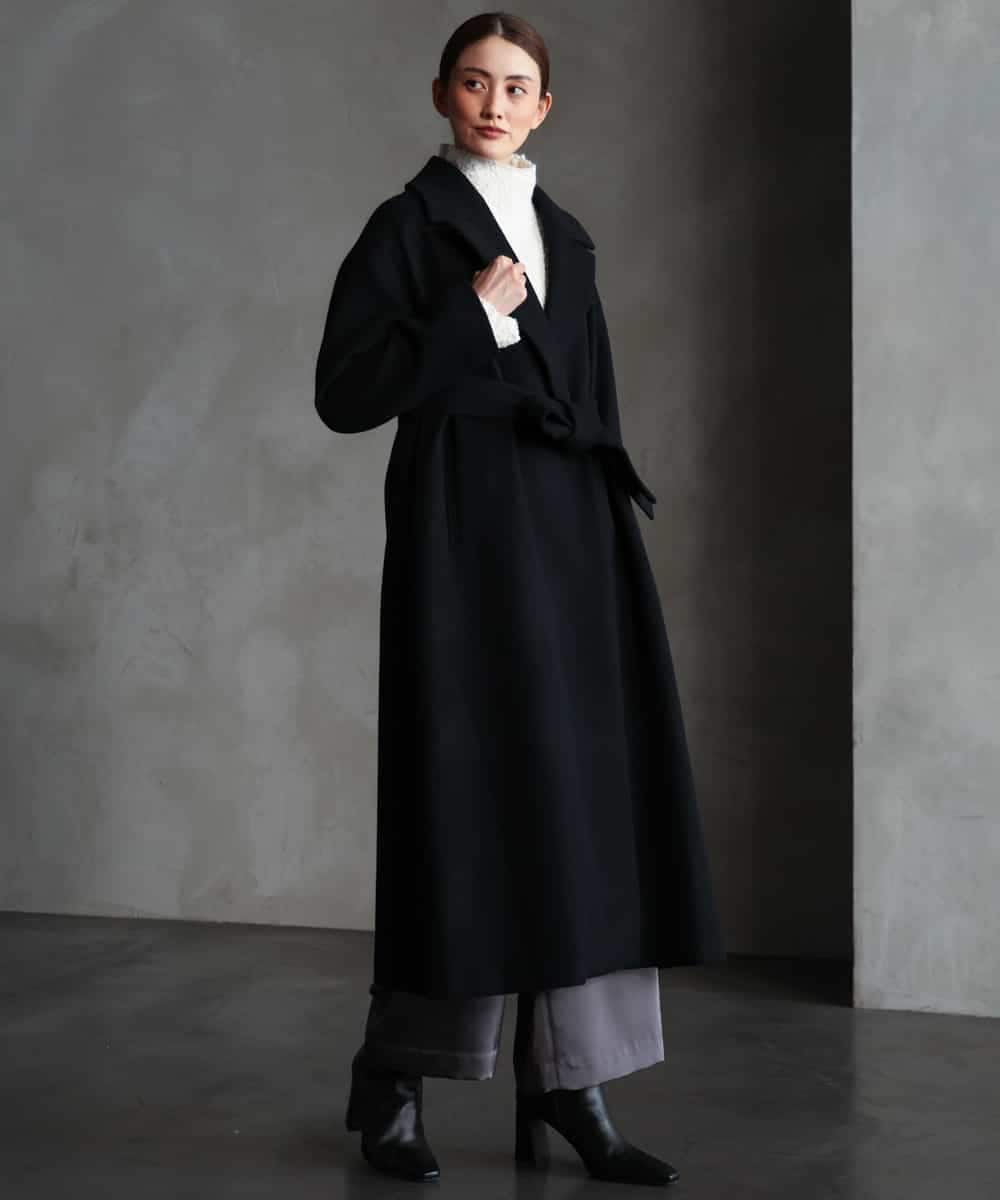 FMUBG55580 MICHEL KLEIN(ミッシェルクラン) ロングチェスターコート ブラウン