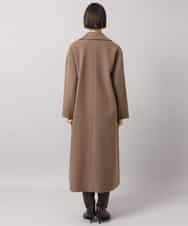 FMUBG55580 MICHEL KLEIN(ミッシェルクラン) ロングチェスターコート ブラウン